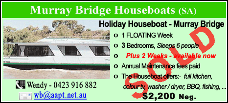 Murray Bridge Houseboats - $2200 - SOLD