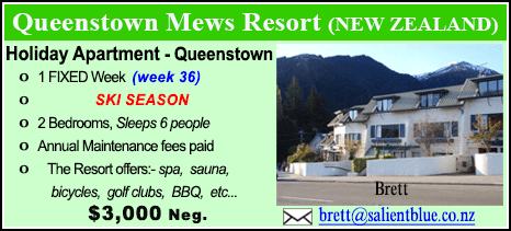 Queenstown Mews Resort - $3000
