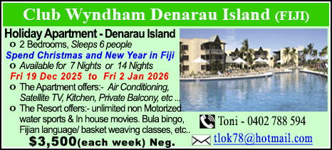 Denarau Island - Fiji - $3500