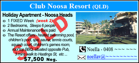 Club Noosa Resort - $7500 - SOLD