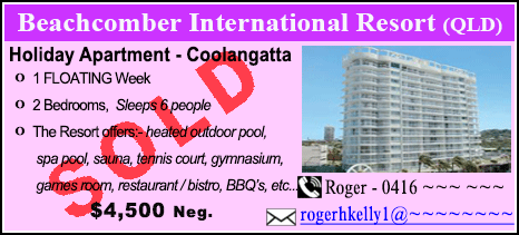 Beachcomber International Resort - $4500 - SOLD