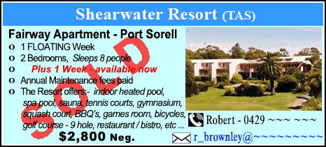 Shearwater Country Club - $2800 - SOLD