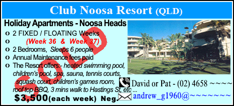 Club Noosa Resort - $3500 - SOLD