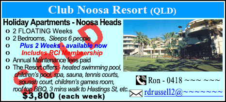 Club Noosa Resort - $3800 - SOLD