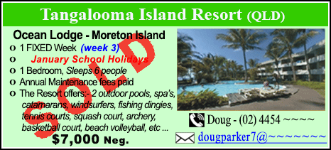 Tangalooma Island Resort  - $7000 - SOLD
