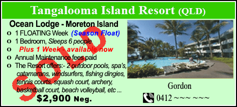 Tangalooma Island Resort - $2900 - SOLD