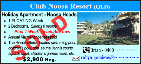 Club Noosa Resort - $2900 - SOLD
