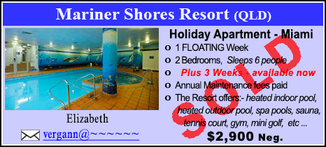 Mariner Shores Resort - $2900 - SOLD