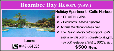 Boambee Bay Resort - $500