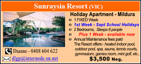 Sunraysia Resort - $3500
