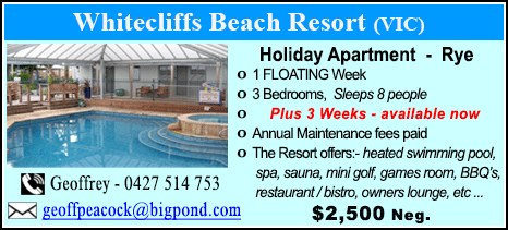 Whitecliffs Beach Resort - $2500