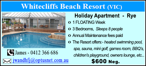 Whitecliffs Beach Resort - $600