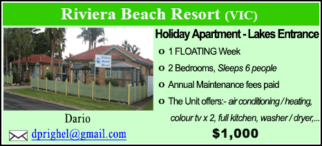 Riviera Beach Resort - $1000