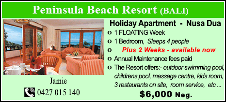 Peninsula Beach Resort - $6000