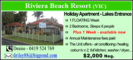 Riviera Beach Resort - $2000