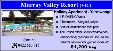 Murray Valley Resort - $1200