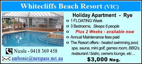 Whitecliffs Beach Resort - $3000