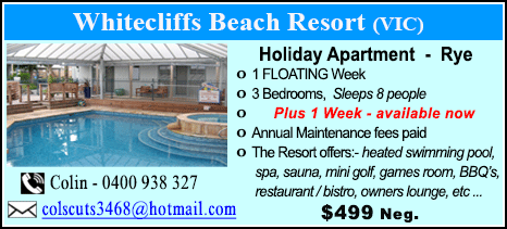 Whitecliffs Beach Resort - $499