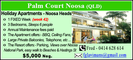 Palm Court Noosa - $5000