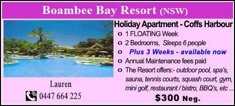 Boambee Bay Resort - $300