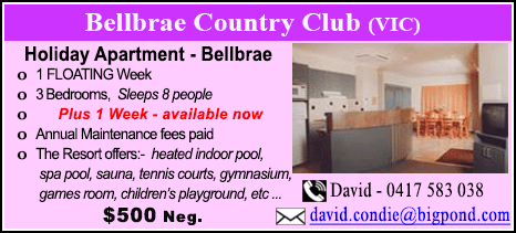Bellbrae County Club - $500
