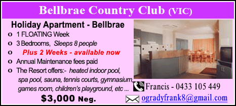 Bellbrae County Club - $3000
