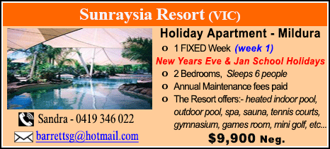 Sunraysia Resort - $9900