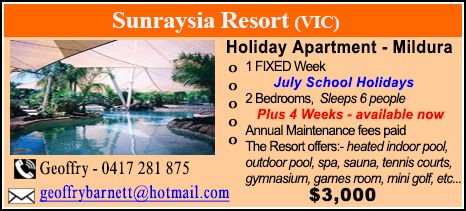 Sunraysia Resort - $3000
