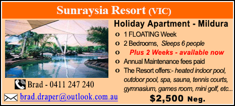 Sunraysia Resort - $2500