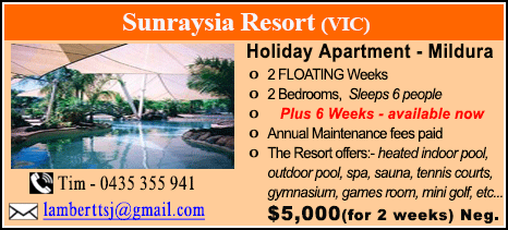 Sunraysia Resort - $5000