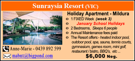 Sunraysia Resort - $6000