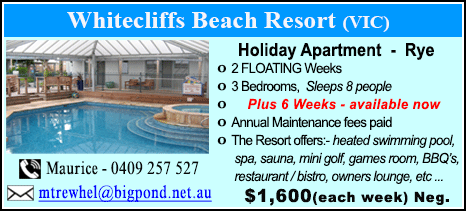 Whitecliffs Beach Resort - $1600