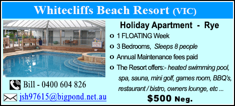 Whitecliffs Beach Resort - $500