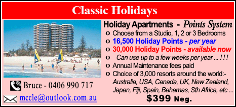 Classic Holidays - $399