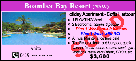 Boambee Bay Resort - $3600 - SOLD