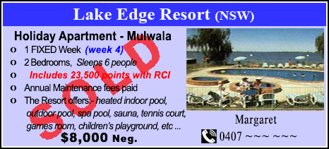 Lake Edge Resort - $8000 - SOLD