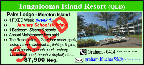 Tangalooma Island Resort  - $7900 - SOLD
