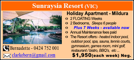 Sunraysia Resort - $4500