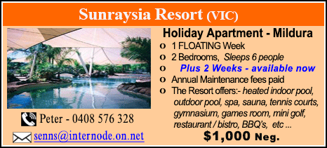 Sunraysia Resort - $1000