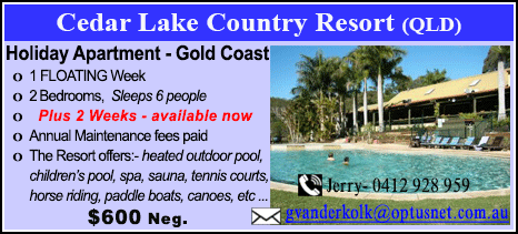 Cedar Lake Country Resort - $600