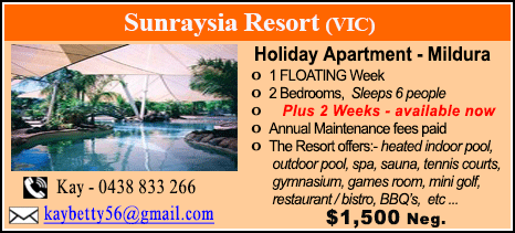 Sunraysia Resort - $1500