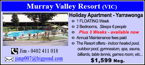Murray Valley Resort - $1599