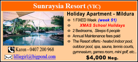 Sunraysia Resort - $4000